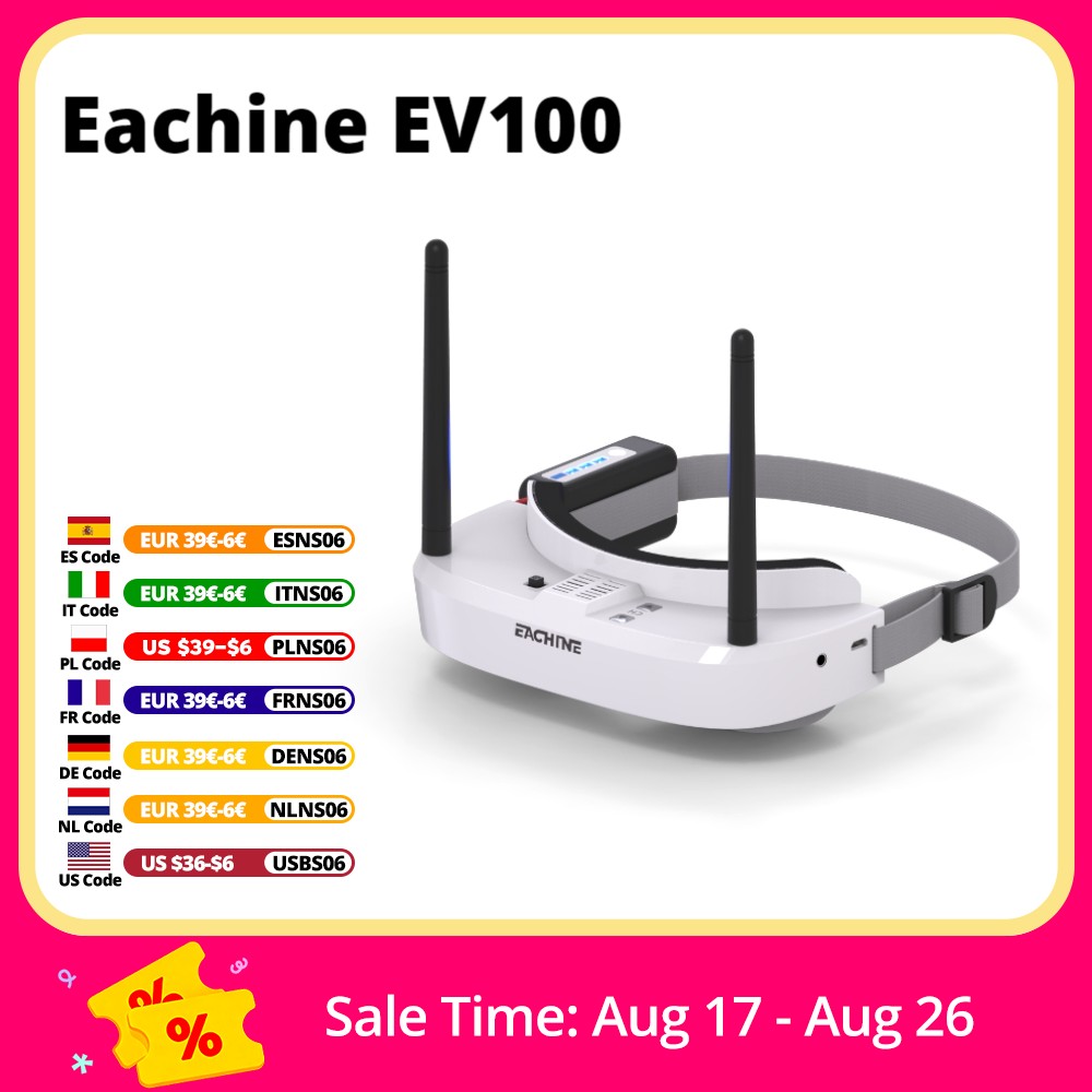 Rc Helicopter Case - Gafas Eachine EV100 720*540 5,8G 72CH