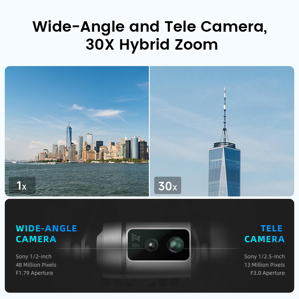 Nuevo Dron FIMI X8 Tele Max co - Dji Drone Air 3 reseña y precio
