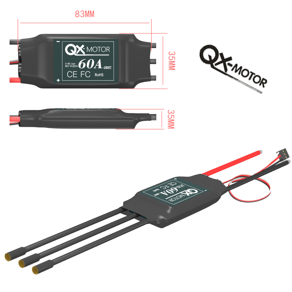 Motor sin escobillas QX-MOTOR  - Rc Helicopter Motor reseña y precio