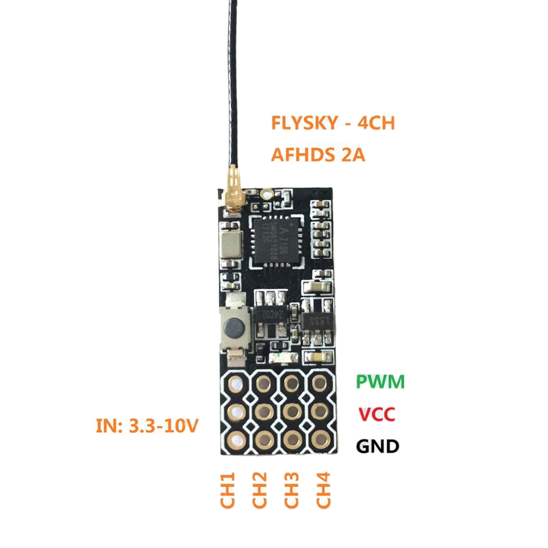 Receptor Flysky FS2A Mini 4CH  - Rc Helicopter Remote Control reseña y precio