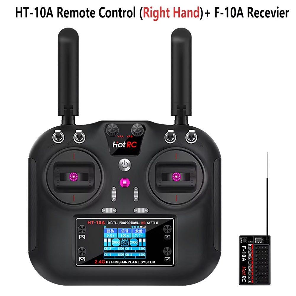 Transmisor Hotrc HT-10A 2.4G 1 - Rc Helicopter Battery reseña y precio