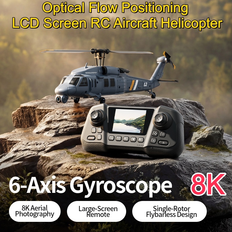 Helicóptero RC 8K Flybarless c - Rc Helicopter Gyro reseña y precio