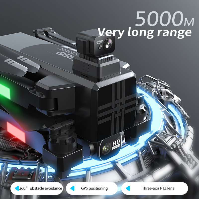 Dron A380 4K HD de tres ejes,  - Rc Helicopter Case reseña y precio